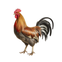 ai généré coq agrafe art png