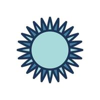 sunflower icon symbol vector template collection