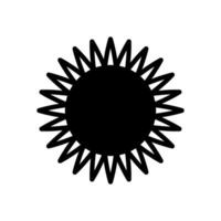 sunflower icon symbol vector template collection