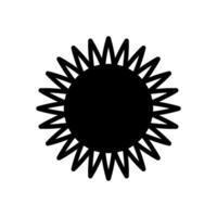 sunflower icon symbol vector template collection