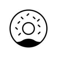 donut icon symbol vector template collection