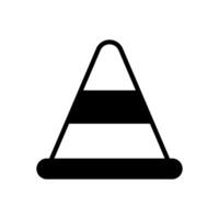 traffic cone icon symbol vector template collection