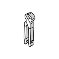 tongue groove pliers isometric icon vector illustration