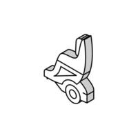 gyroscooter with seat isometric icon vector illustration