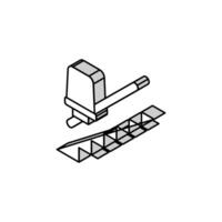 chair elevator isometric icon vector illustration