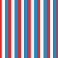 cuarto de julio sin costura raya patrón, vertical rojo blanco azul líneas, americana antecedentes vector