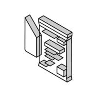 triangular bandage first aid isometric icon vector illustration