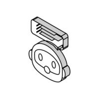 speech chat bot isometric icon vector illustration