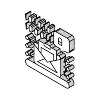 ai customization marketing isometric icon vector illustration