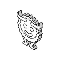 funny monster funny isometric icon vector illustration