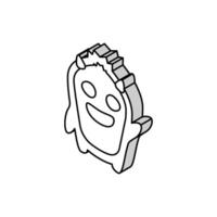 fun monster cute isometric icon vector illustration