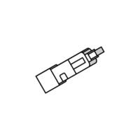 electric cigarette nicotine isometric icon vector illustration