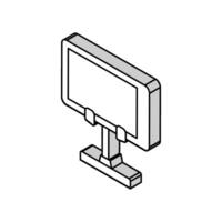 phone stand desk home office isometric icon vector illustration