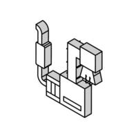 purification system isometric icon vector illustration