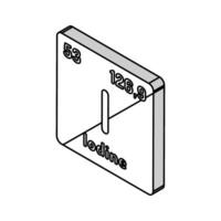 iodine chemical element isometric icon vector illustration