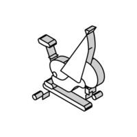 exercise bike fitness sport isometric icon vector illustration