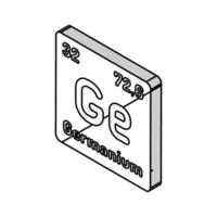 germanium chemical element isometric icon vector illustration