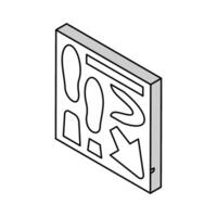 shoe making model isometric icon vector illustration