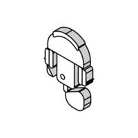 audio guid player isometric icon vector illustration