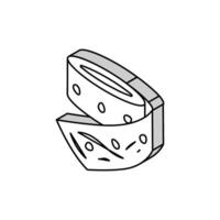 seed tape garden tool isometric icon vector illustration