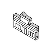 convenience store isometric icon vector illustration