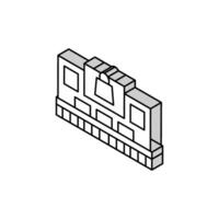 superstore store isometric icon vector illustration