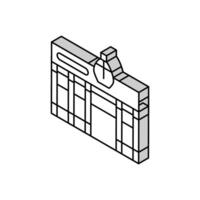 perfumery store isometric icon vector illustration