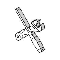 lathe tool work isometric icon vector illustration