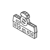 thrift shop store isometric icon vector illustration