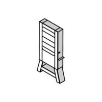 smoker bacon isometric icon vector illustration