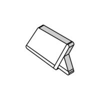 tablet gaming isometric icon vector illustration