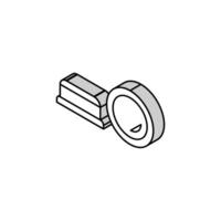 bumper furniture hardware fitting isometric icon vector illustration