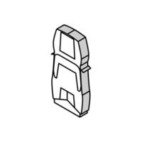 auto car top view isometric icon vector illustration