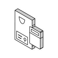 calculate math science education isometric icon vector illustration