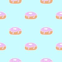 Vector seamless pattern of a pastry dessert. It can be used in the menus of bakeries,restaurants,cafes