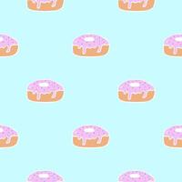 Vector seamless pattern of a pastry dessert. It can be used in the menus of bakeries,restaurants,cafes