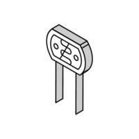 photoresistor electronic component isometric icon vector illustration