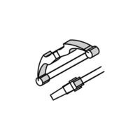 arco flecha arma guerra isométrica icono vector ilustración