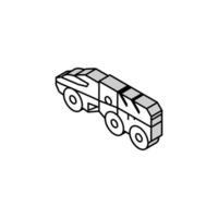 mars rover planet isometric icon vector illustration