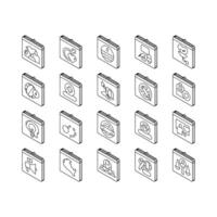 World Holidays Event Collection isometric icons set vector