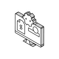 medical coding billing isometric icon vector illustration