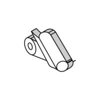 toilet roll paper towel isometric icon vector illustration