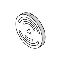 survey marker civil engineer isometric icon vector illustration