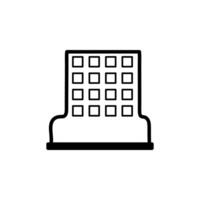 Urban tall building icon design vector