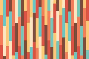 Colorful retro stripes pattern background vector