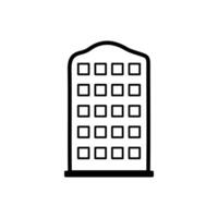 Urban tall building icon design vector