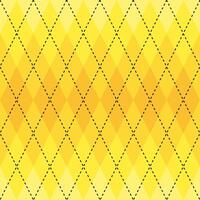 Yellow gradient argyle pattern. Argyle vector pattern. Argyle pattern. Seamless geometric pattern for clothing, wrapping paper, backdrop, background, gift card, sweater.