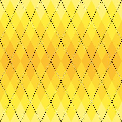Yellow gradient argyle pattern. Argyle vector pattern. Argyle pattern. Seamless geometric pattern for clothing, wrapping paper, backdrop, background, gift card, sweater.