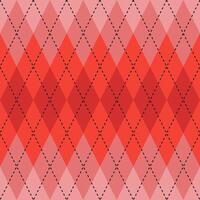 Red gradient argyle pattern. Argyle vector pattern. Argyle pattern. Seamless geometric pattern for clothing, wrapping paper, backdrop, background, gift card, sweater.