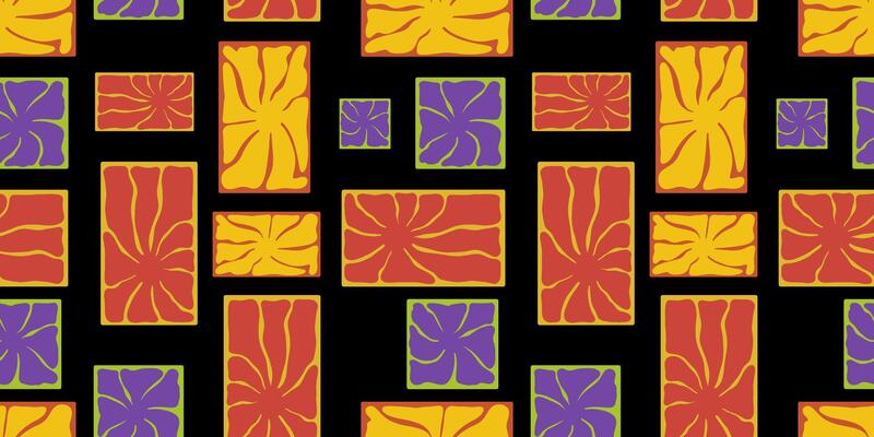 Vector hand drawn flowers. Seamless pattern for textile design, wallpaper, stationery, home decor, packaging, background, art and crafts.